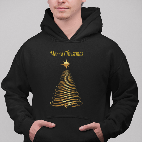 Christmas Tree Black Hoodie