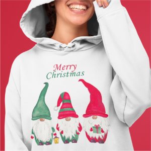 Santa Claus White Hoodie