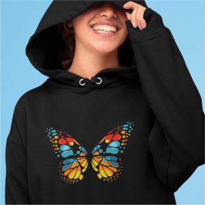 Butterfly Black Hoodie
