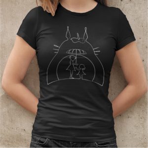 Totoro Mei And Satsuki Black T Shirt