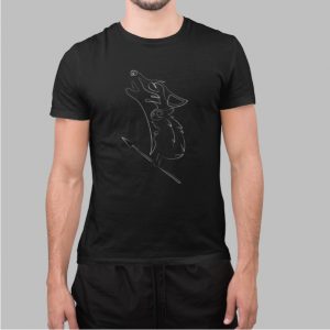San And Moro Black T Shirt