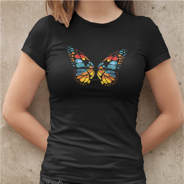 Butterfly Black T Shirt