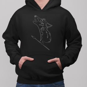 San And Moro Black Hoodie